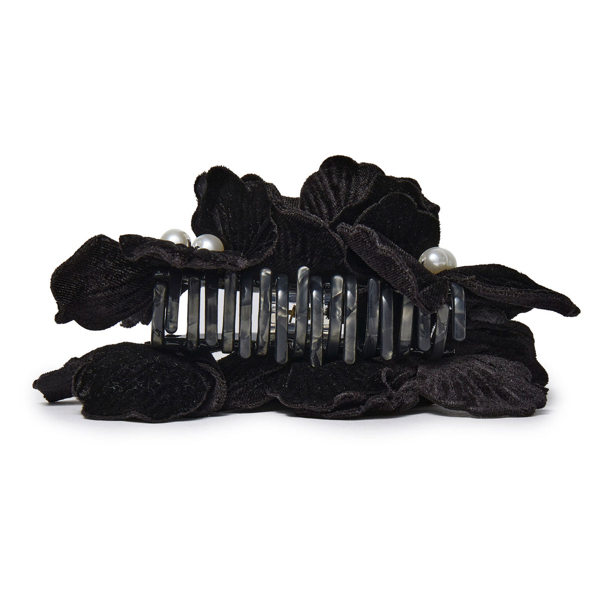 Lele Sadoughi Hair Clips JET MAGNOLIA CLAW CLIP