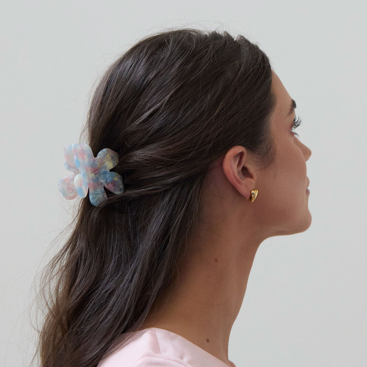 Lele Sadoughi Hair Clips MOTHER OF PEARL LILY CLAW CLIP