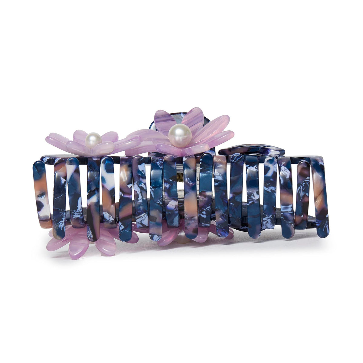 LELE SADOUGHI Hair Clips PASTEL MOSAIC PETUNIA CLAW CLIP