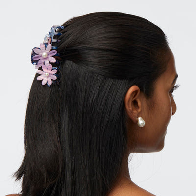 LELE SADOUGHI Hair Clips PASTEL MOSAIC PETUNIA CLAW CLIP