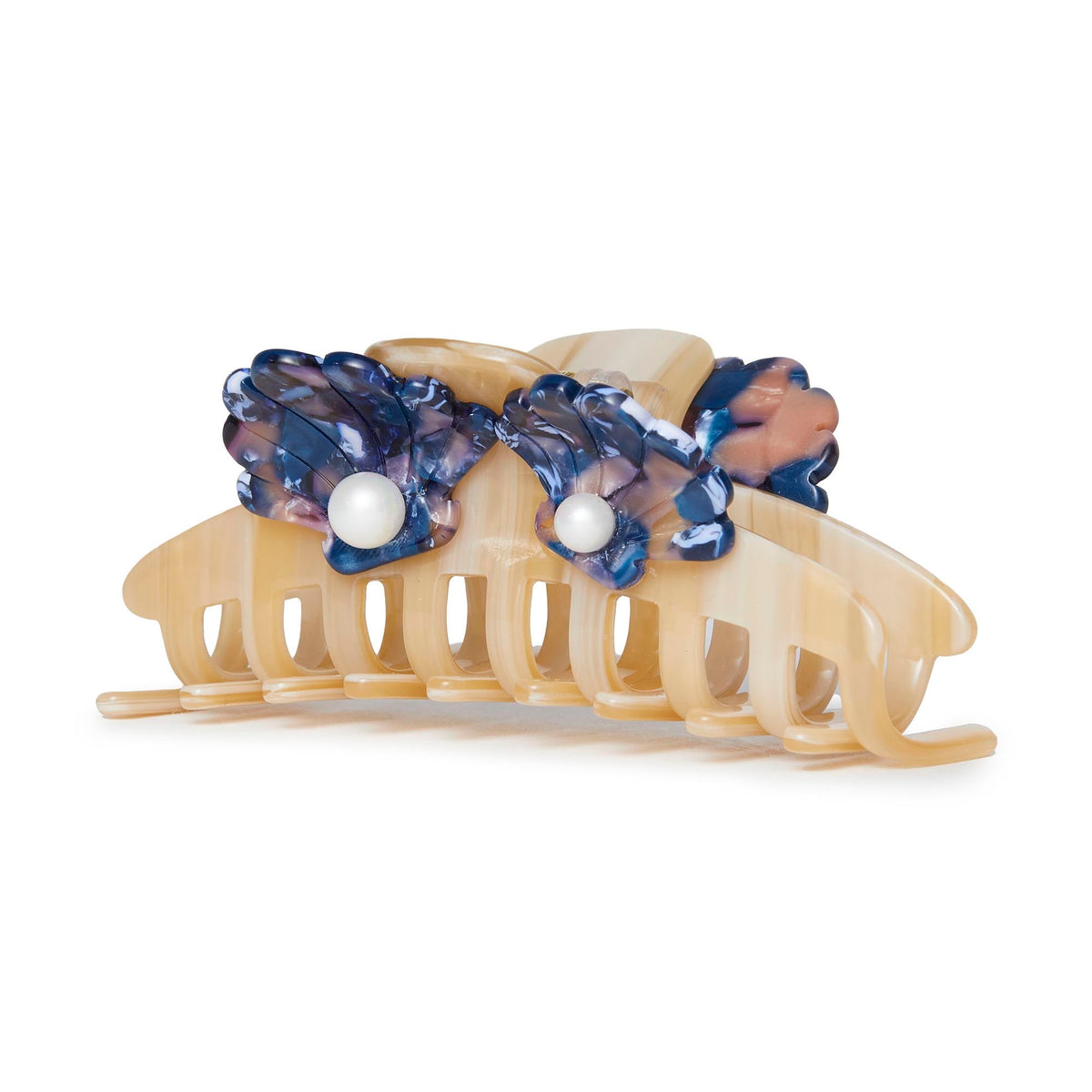 LELE SADOUGHI Hair Clips SAND MOSAIC LARGE SHELL CLAW CLIP