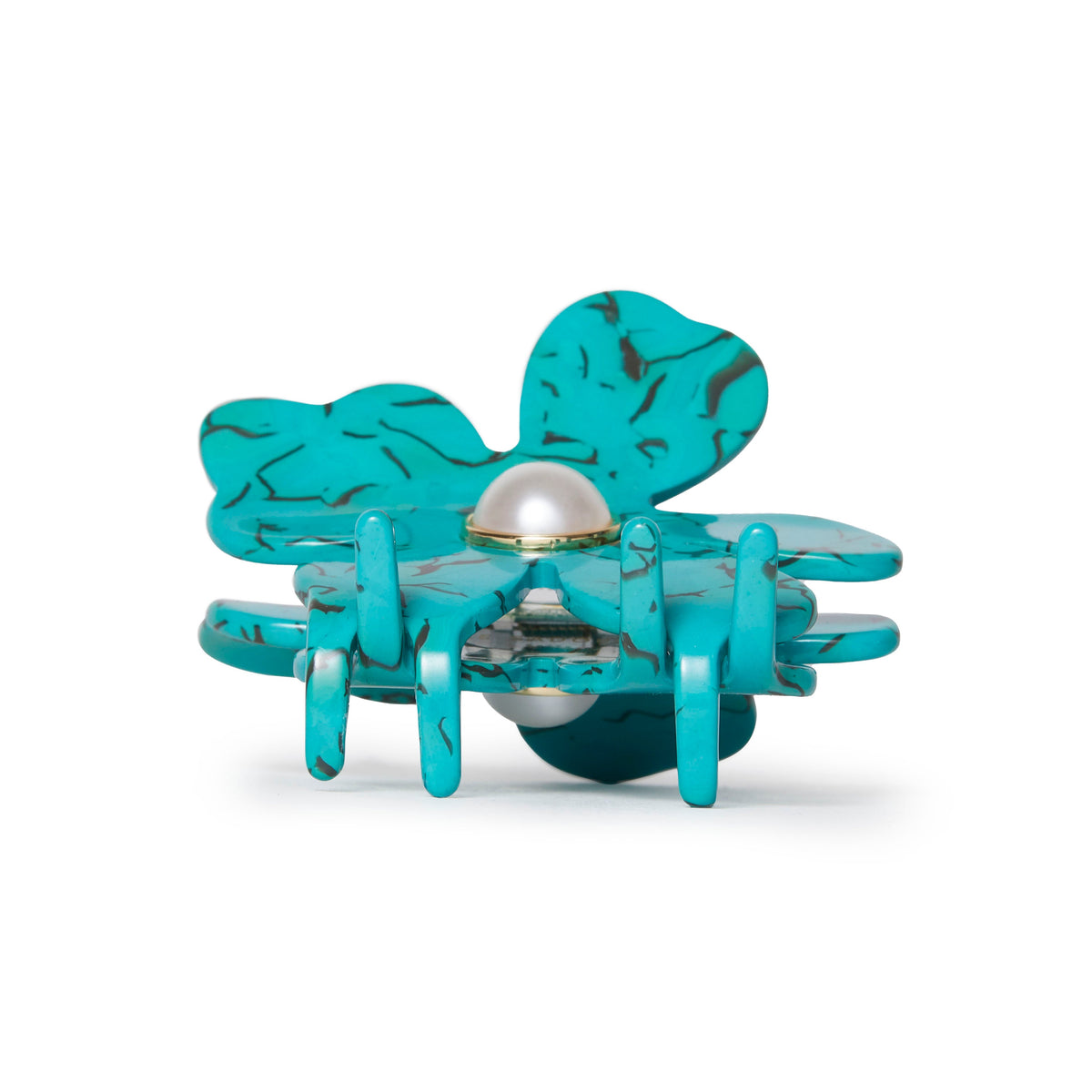 LELE SADOUGHI Hair Clips TURQUOISE LILY CLAW CLIP