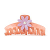Lele Sadoughi HAIR CORAL IRIS DAISY CLAW CLIP