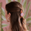 Lele Sadoughi HAIR CORAL IRIS DAISY CLAW CLIP