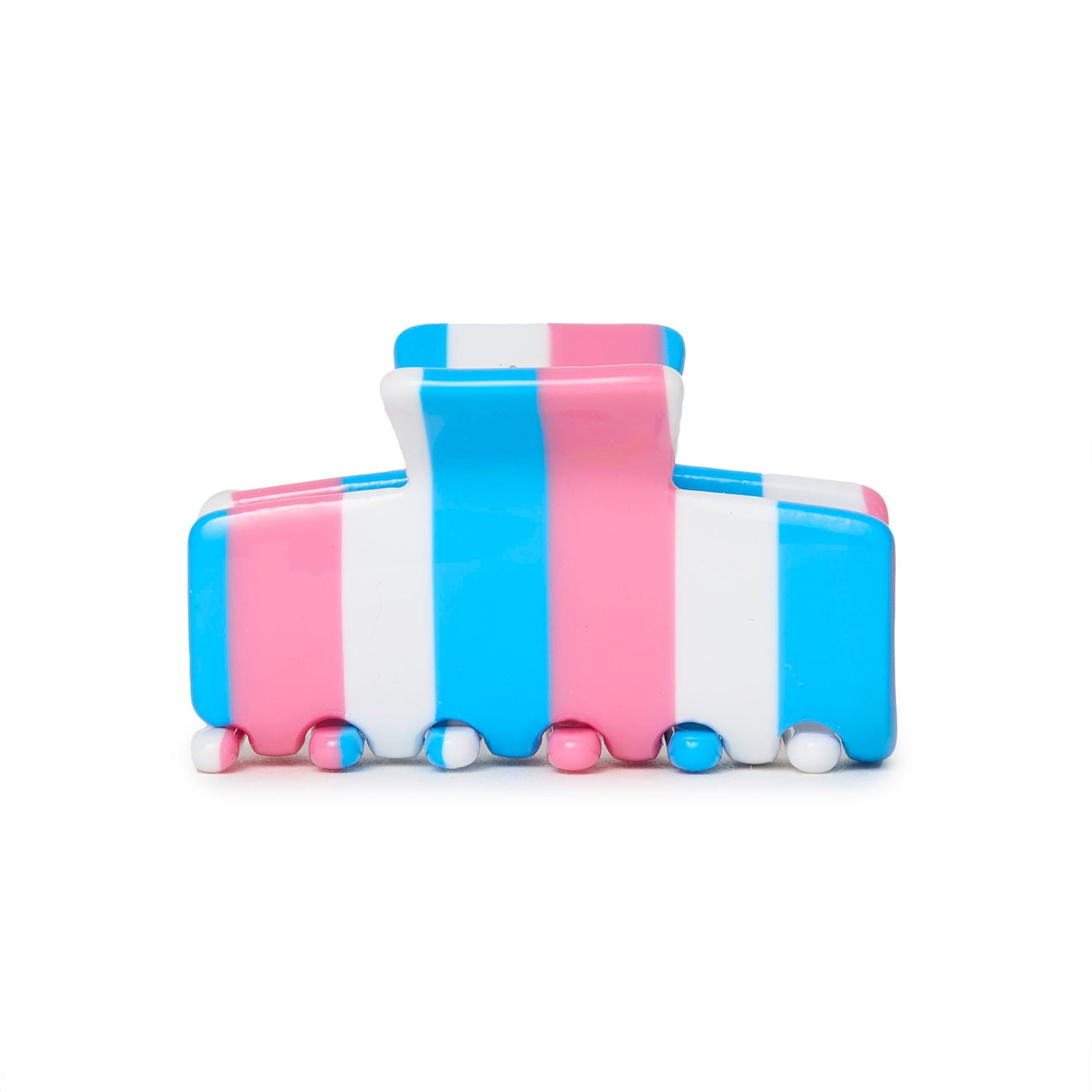 Lele Sadoughi HAIR CORAL TIDE MINI STRIPED CLAW CLIP