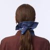 Lele Sadoughi HAIR DENIM DOUBLE FACED SQUARE SCRUNCHIE