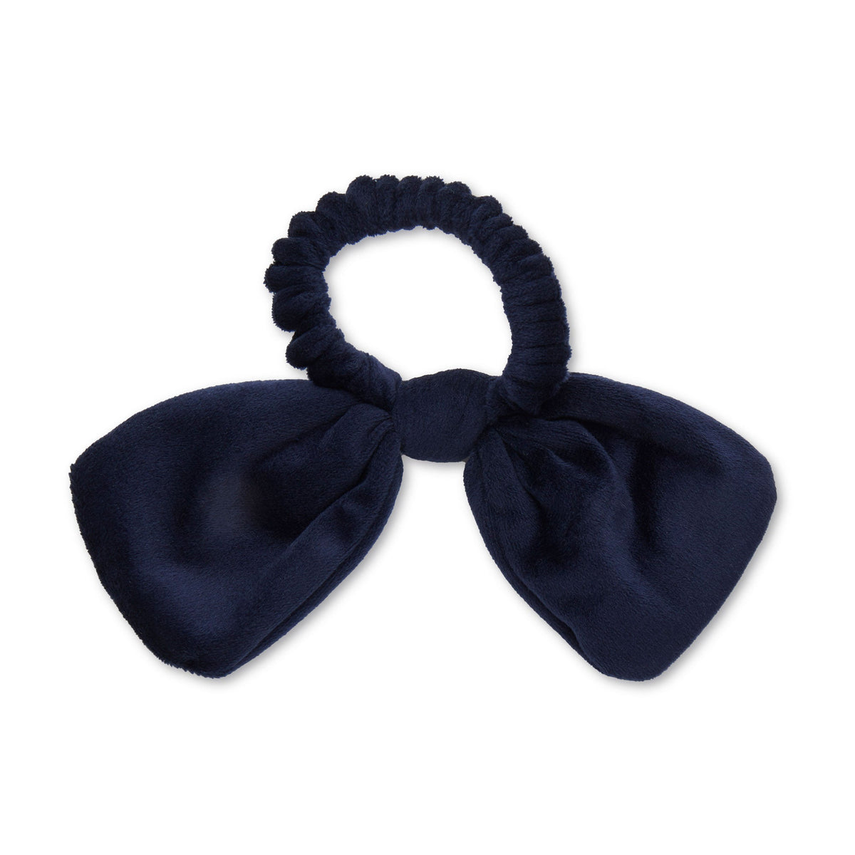 Lele Sadoughi HAIR DENVER BRONCOS LELE X NFL NAVY BOW SCRUNCHIE