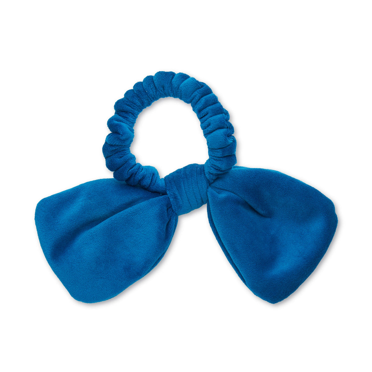 Lele Sadoughi HAIR DETROIT LIONS LELE X NFL BLUE BOW SCRUNCHIE