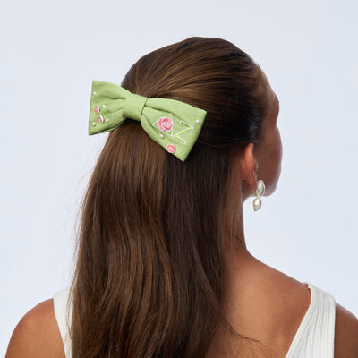 LELE SADOUGHI HAIR ENERGIZING GREEN DELTA ZETA RILEY BOW