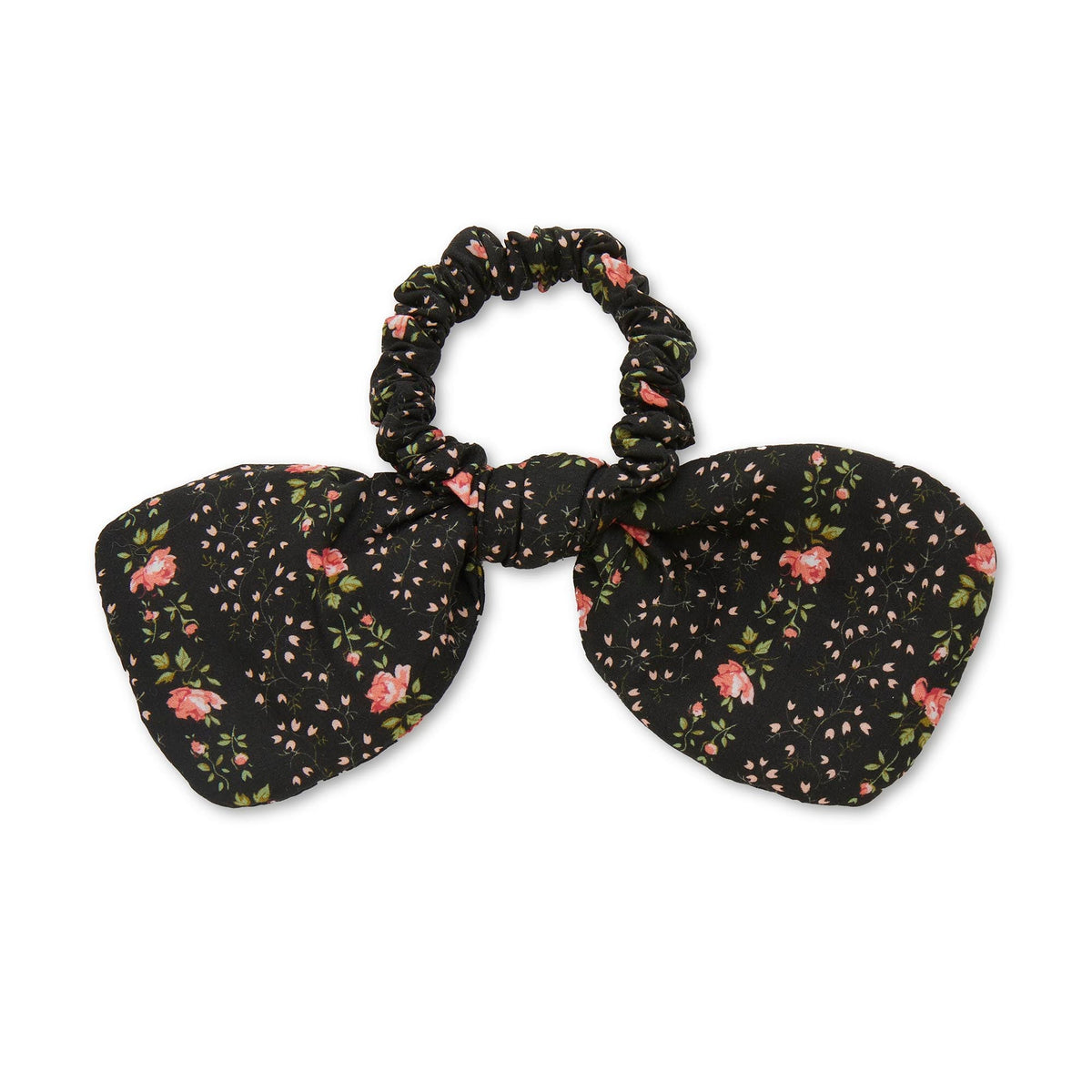 LELE SADOUGHI HAIR EVIE STRIPE PENNY LIBERTY FLORAL EMBELLISHED BOW SCRUNCHIE