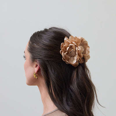 Lele Sadoughi HAIR ACCESSORIES ULTA STYLES FOR LELE FAWN PEONY FLOWER CLAW CLIP