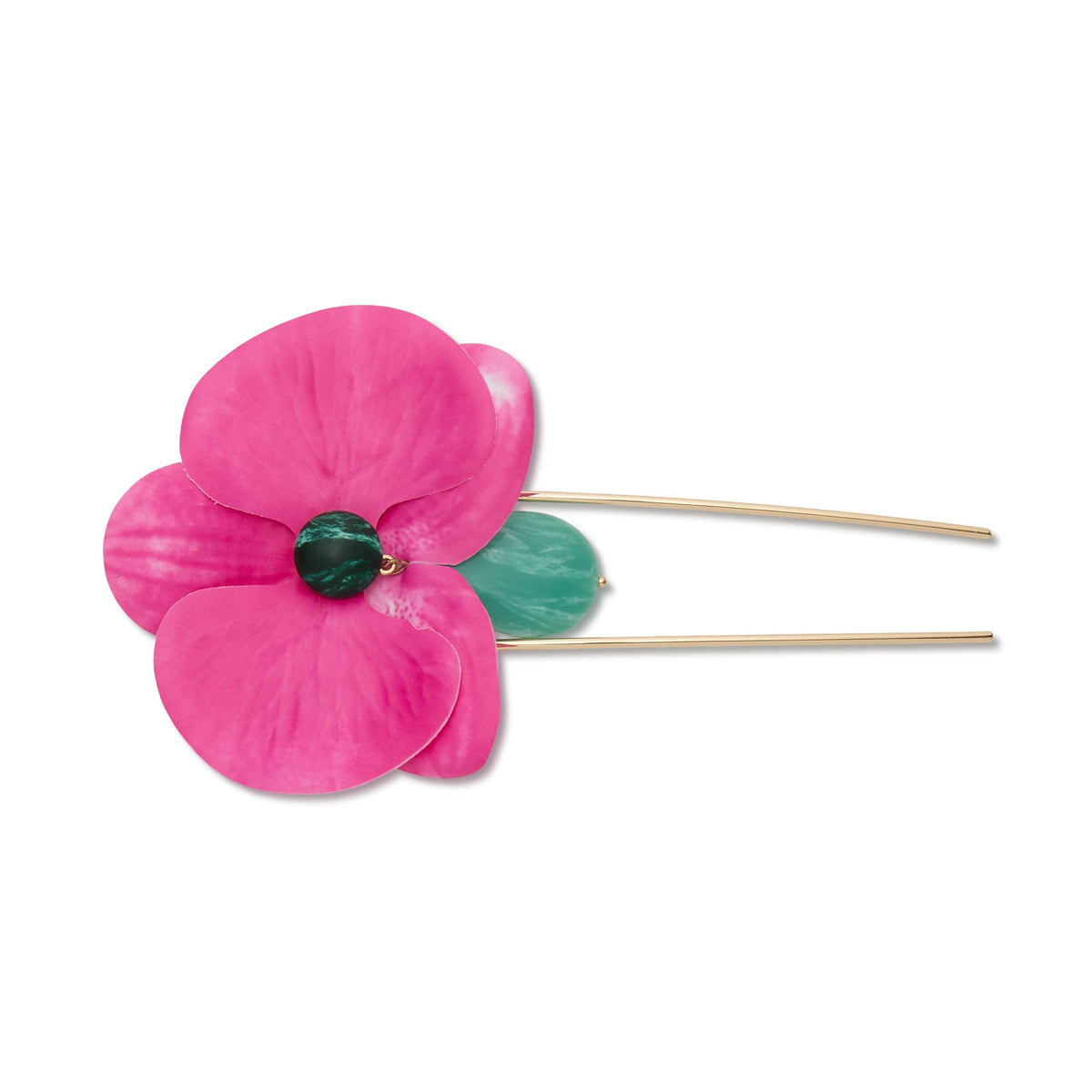 Lele Sadoughi HAIR FUCHSIA ORCHID FRENCH PIN