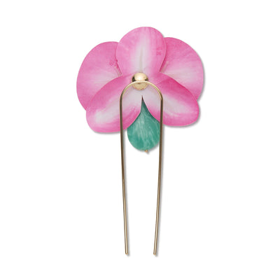 Lele Sadoughi HAIR FUCHSIA ORCHID FRENCH PIN