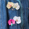Lele Sadoughi HAIR FUCHSIA ORCHID FRENCH PIN