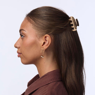 Lele Sadoughi HAIR ONE SIZE GOLD METAL MINI CLAW CLIP