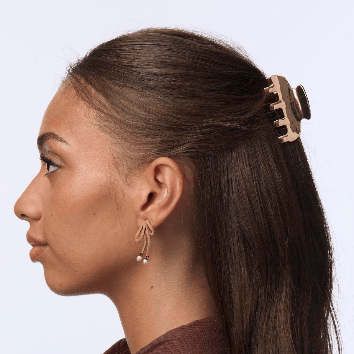 Lele Sadoughi HAIR GOLD METAL MINI CLAW CLIP