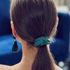 Lele Sadoughi HAIR JADE GENIE FLORAL JACQUARD HAIR TIE