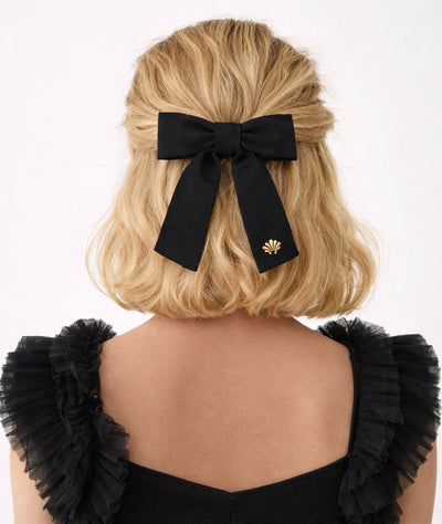 Lele Sadoughi HAIR JET ANTOINETTE  BOW BARRETTE