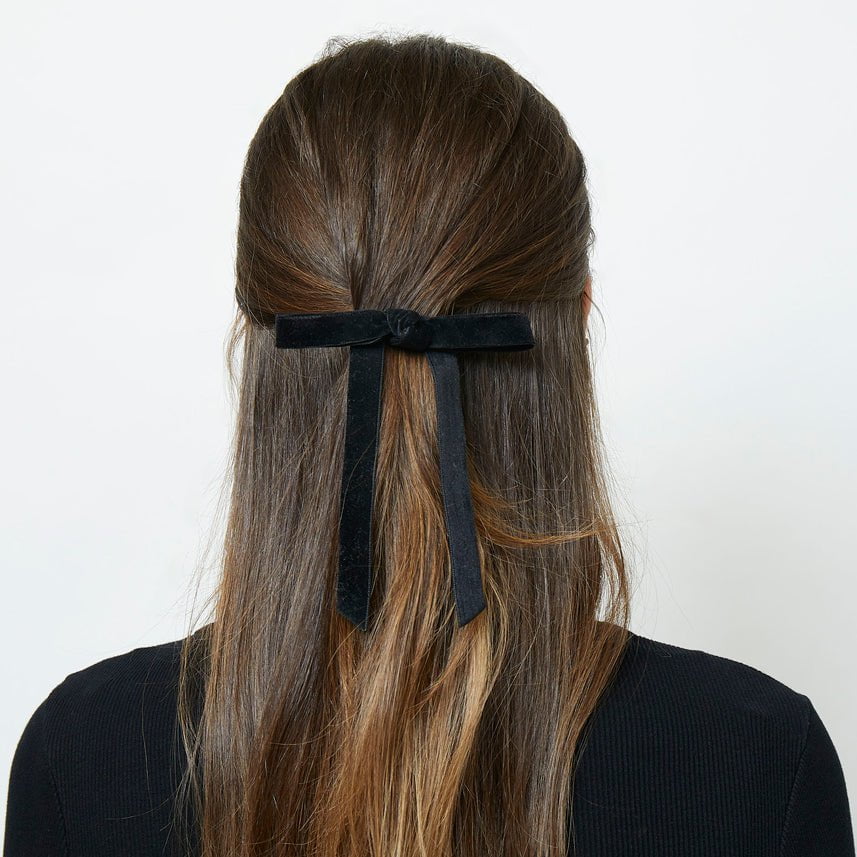 Lele Sadoughi HAIR JET BARDOT BOW BARRETTE