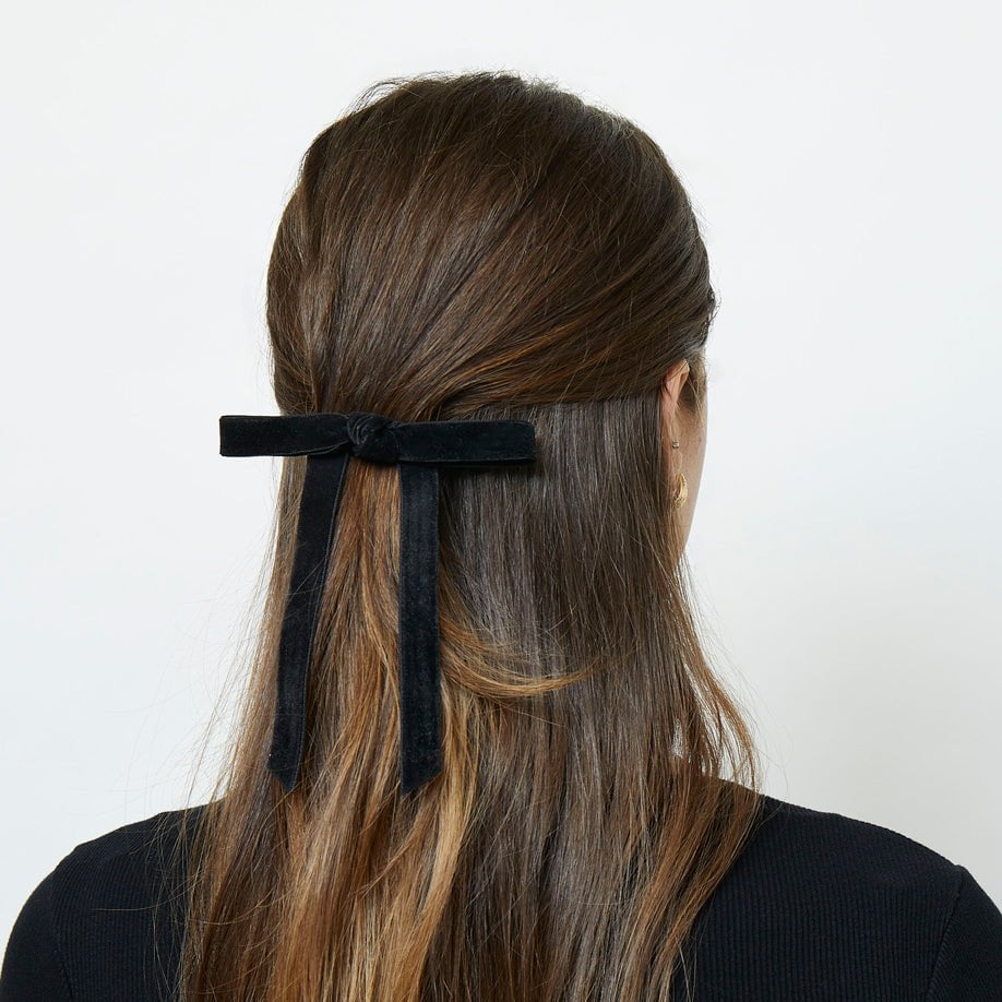 Lele Sadoughi HAIR JET BARDOT BOW BARRETTE