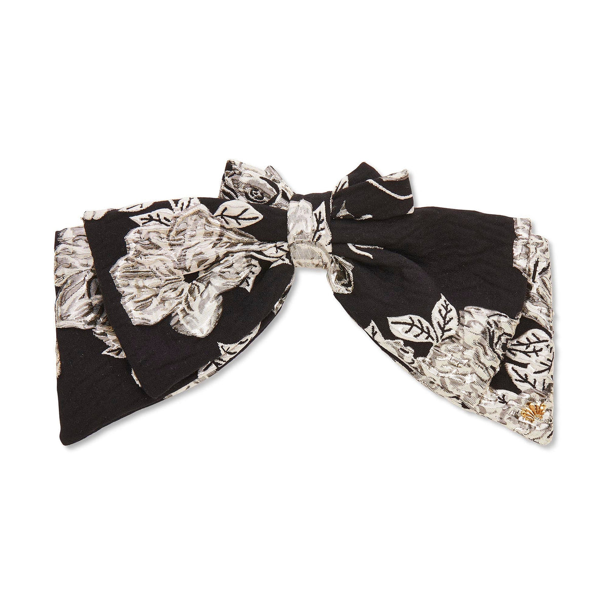 Lele Sadoughi HAIR JET ELIZABETH FLORAL JACQUARD BARRETTE