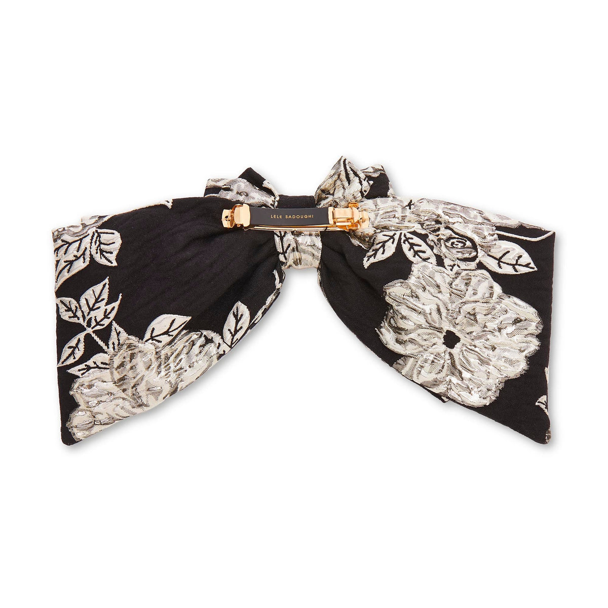 Lele Sadoughi HAIR JET ELIZABETH FLORAL JACQUARD BARRETTE