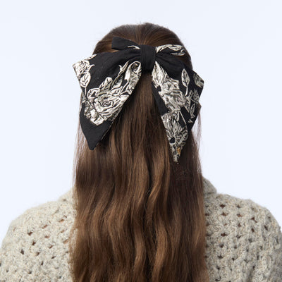Lele Sadoughi HAIR JET ELIZABETH FLORAL JACQUARD BARRETTE