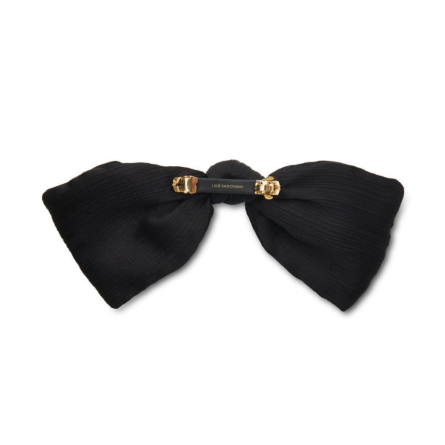 Lele Sadoughi HAIR JET PALOMA BOW BARRETTE