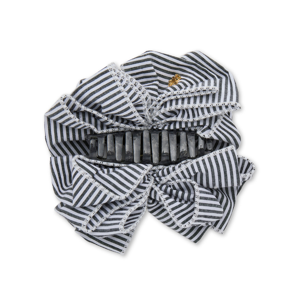 Lele Sadoughi HAIR JET RITA SEERSUCKER CLAW CLIP