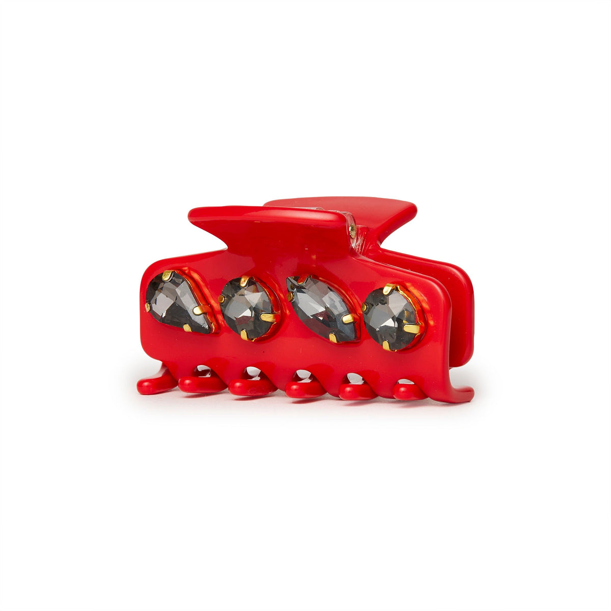 Lele Sadoughi HAIR LADYBUG RED MINI CRYSTAL CLAW CLIP