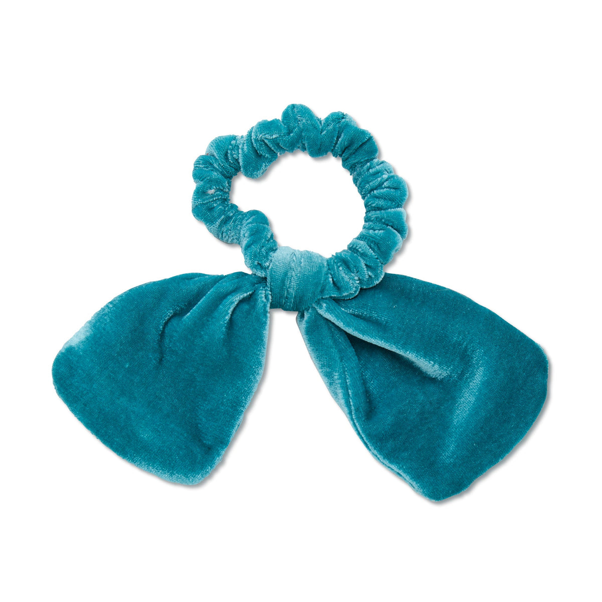 Lele Sadoughi HAIR MIAMI DOLPHINS LELE X NFL AQUA BOW SCRUNCHIE