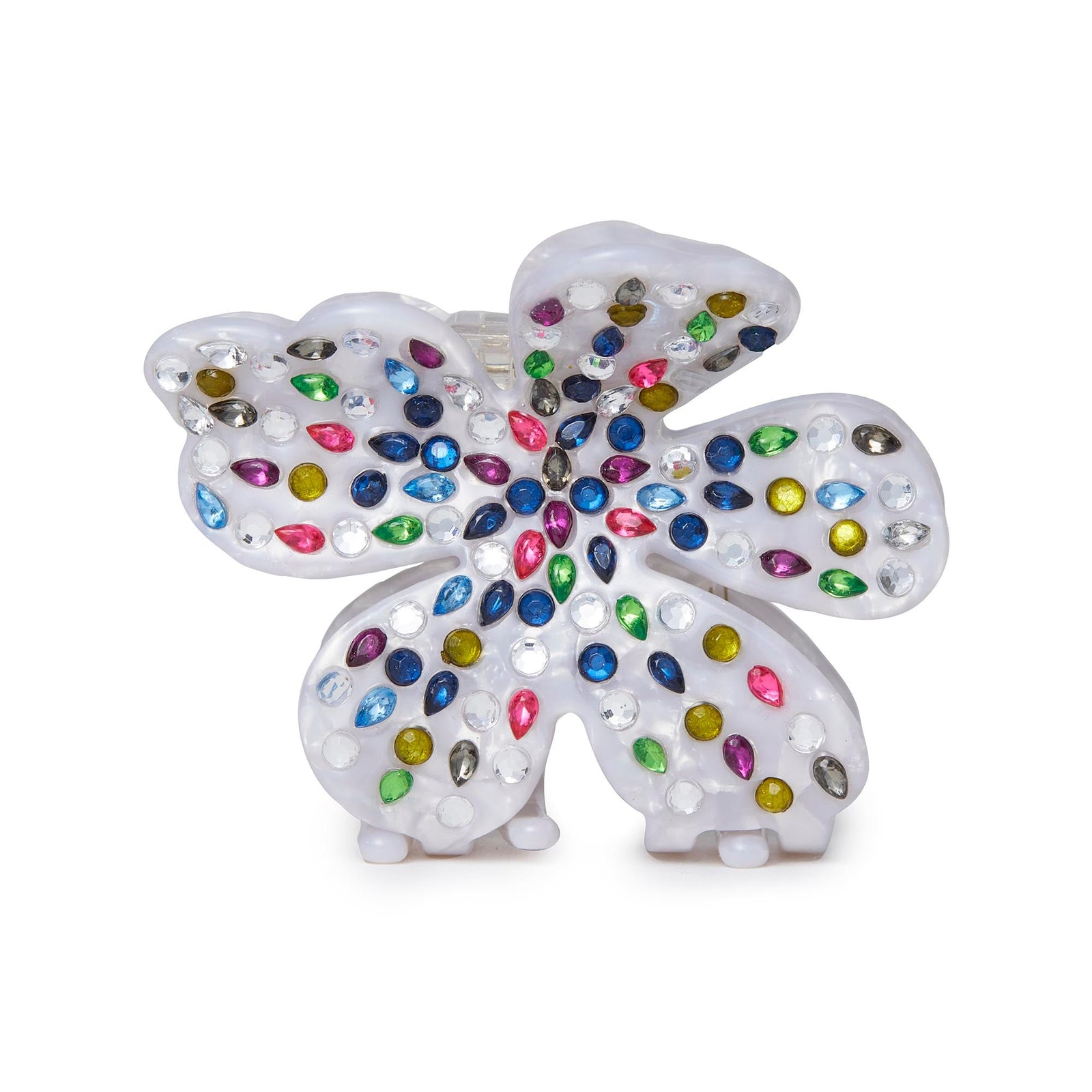 LELE SADOUGHI HAIR MOTHER OF PEARL RAINBOW LILY CLAW CLIP