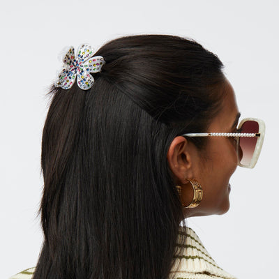 LELE SADOUGHI HAIR MOTHER OF PEARL RAINBOW LILY CLAW CLIP
