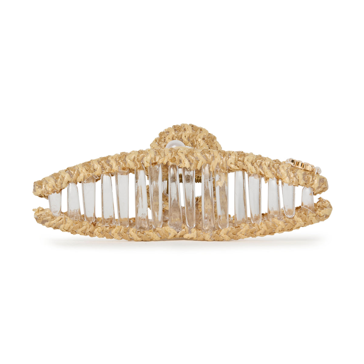 Lele Sadoughi HAIR NATURAL RAFFIA SHELL CLAW CLIP