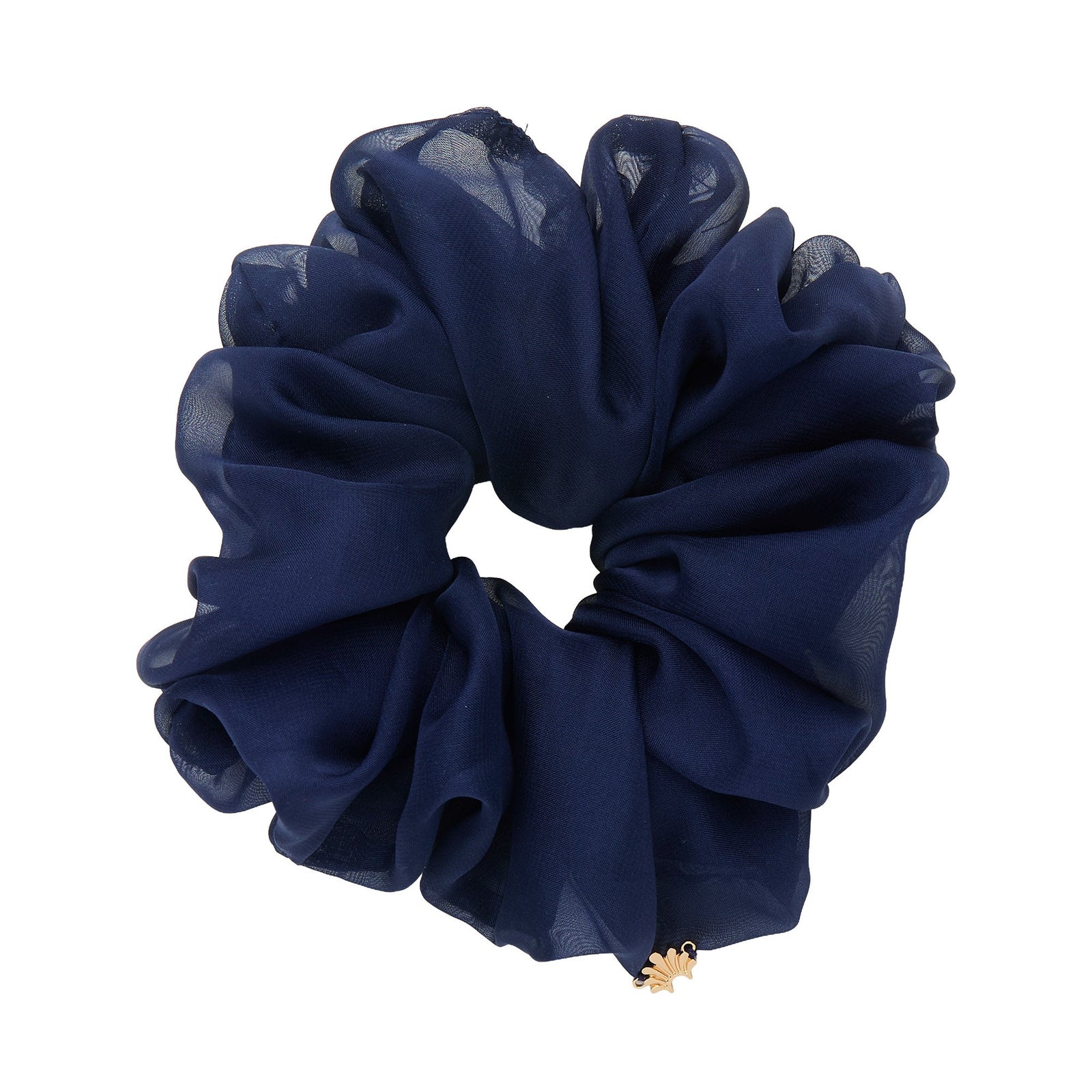 Lele Sadoughi HAIR NAVY CINDY OVERSIZED SCRUNCHIE