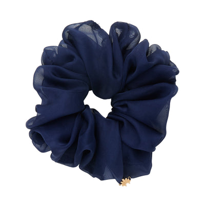 Lele Sadoughi HAIR NAVY CINDY OVERSIZED SCRUNCHIE