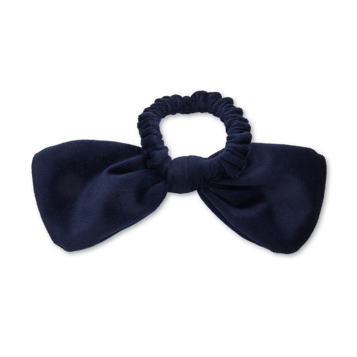 Lele Sadoughi HAIR NEW ENGLAND PATRIOTS LELE X NFL NAVY BOW SCRUNCHIE