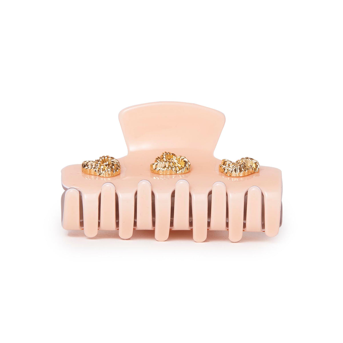 Lele Sadoughi HAIR OATMEAL HICKORY MINI KNOTTED CLAW CLIP