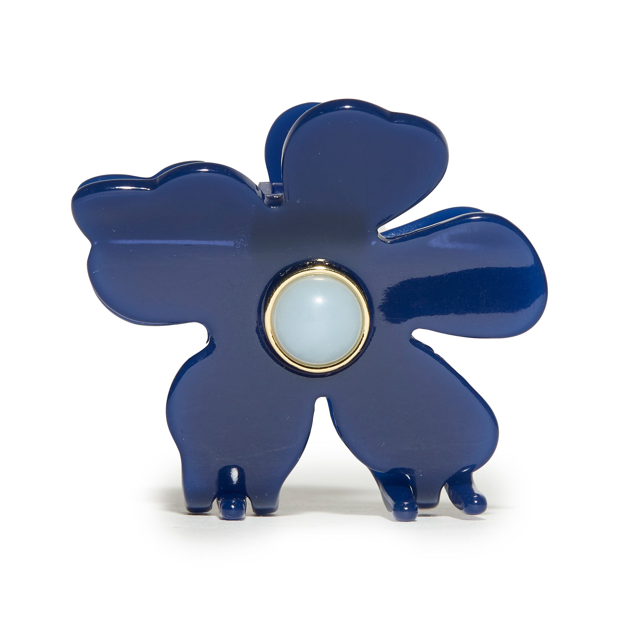 Lele Sadoughi HAIR ONE SIZE COBALT LILY CLAW CLIP