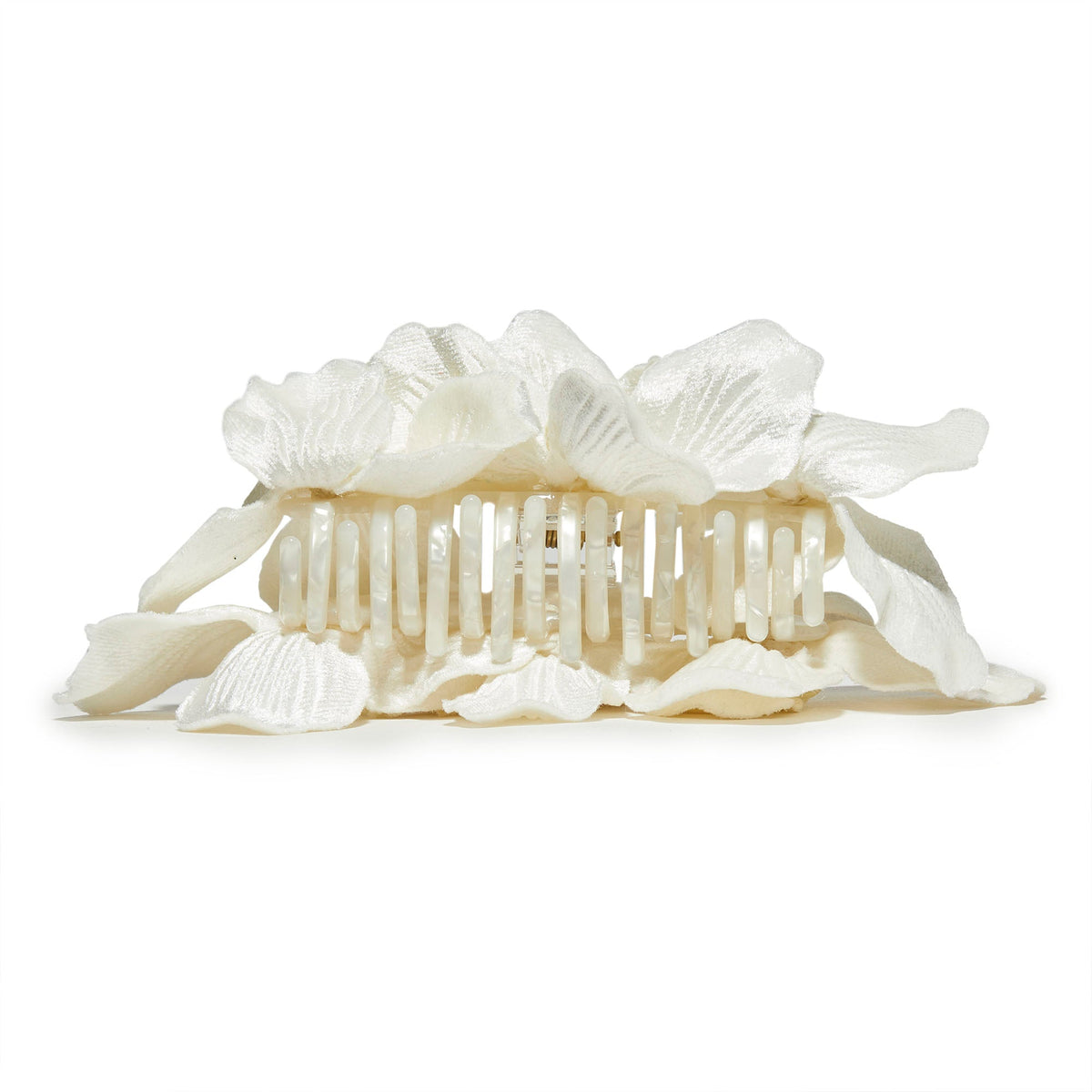 Lele Sadoughi HAIR ONE SIZE IVORY MAGNOLIA CLAW CLIP