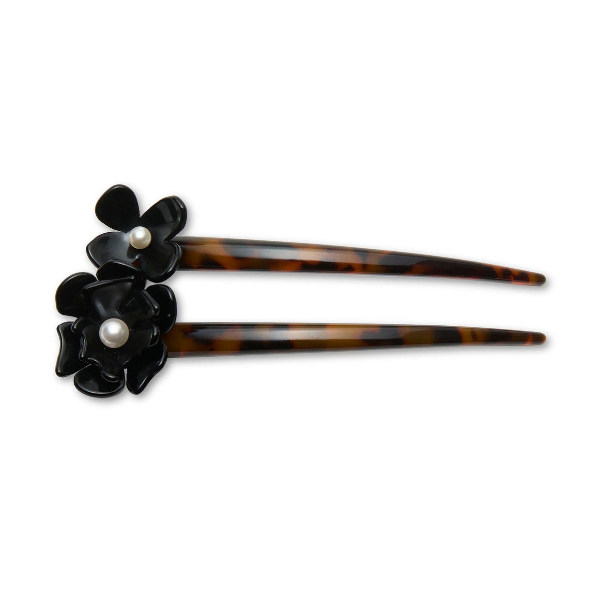 Lele Sadoughi HAIR ONE SIZE JET TORTOISE PETUNIA HAIR PIN