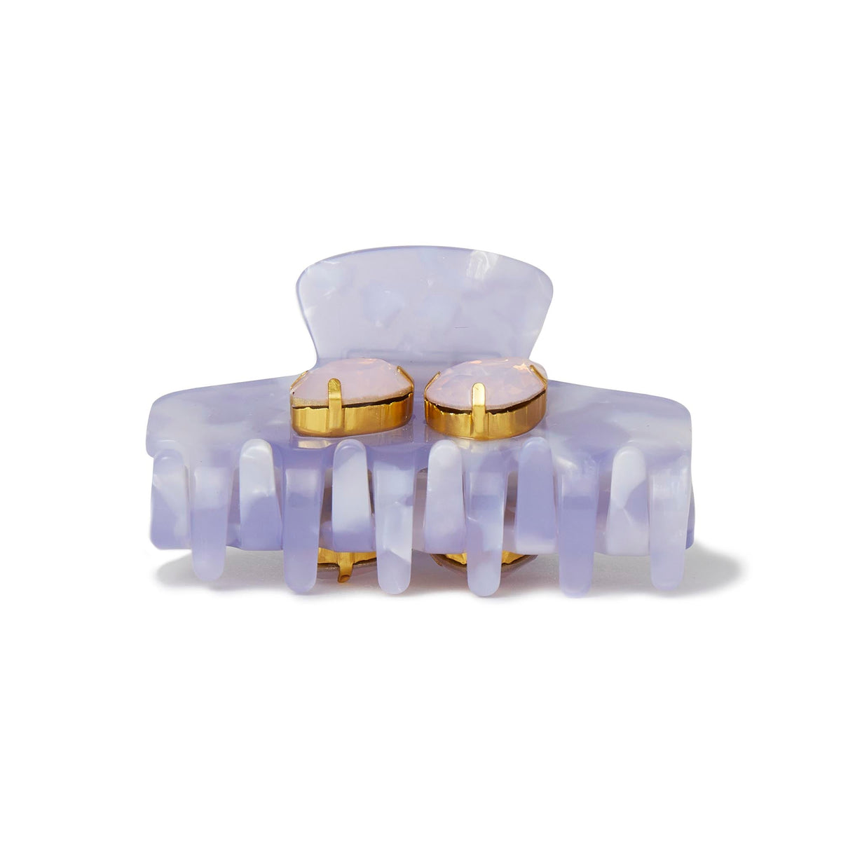 Lele Sadoughi HAIR ONE SIZE LILAC MINI CRYSTAL CLAW CLIP