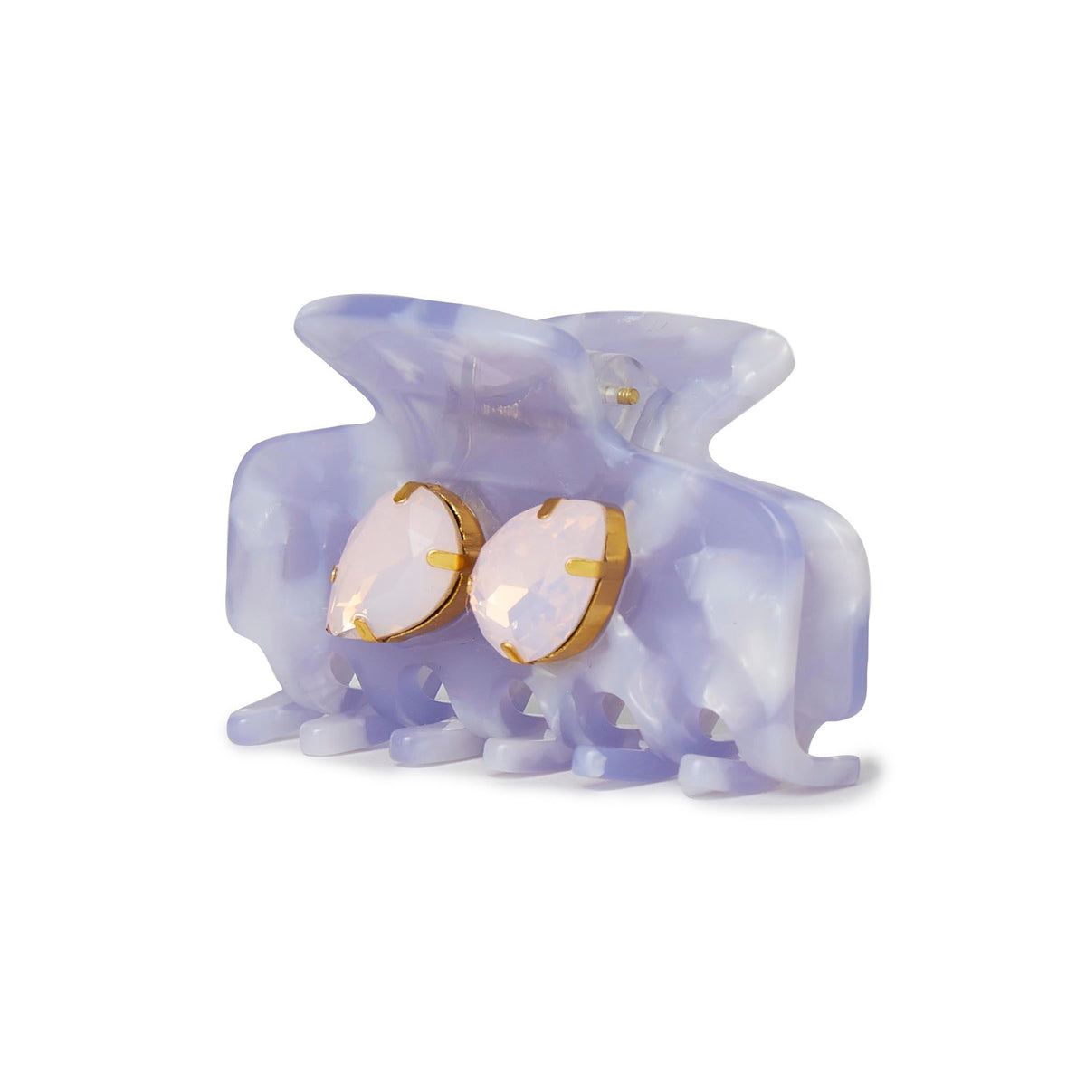 Lele Sadoughi HAIR ONE SIZE LILAC MINI CRYSTAL CLAW CLIP