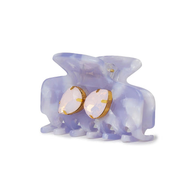 Lele Sadoughi HAIR ONE SIZE LILAC MINI CRYSTAL CLAW CLIP