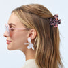 Lele Sadoughi HAIR ONE SIZE SPOTTED BLUSH LILY CLAW CLIP