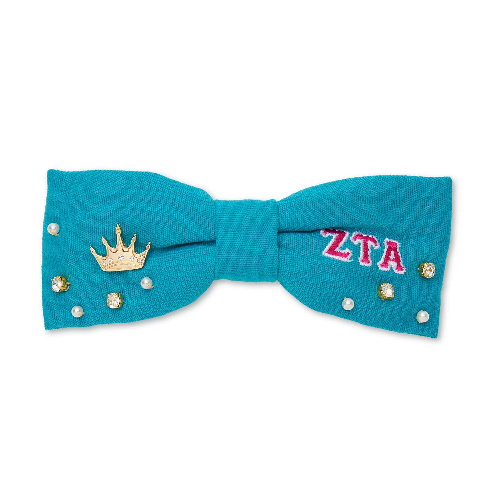 LELE SADOUGHI HAIR ONE SIZE TURQUOISE ZETA TAU ALPHA RILEY BOW