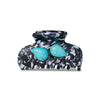 Lele Sadoughi HAIR ONYX TURQUOISE MINI MOI TOI CLAW CLIP
