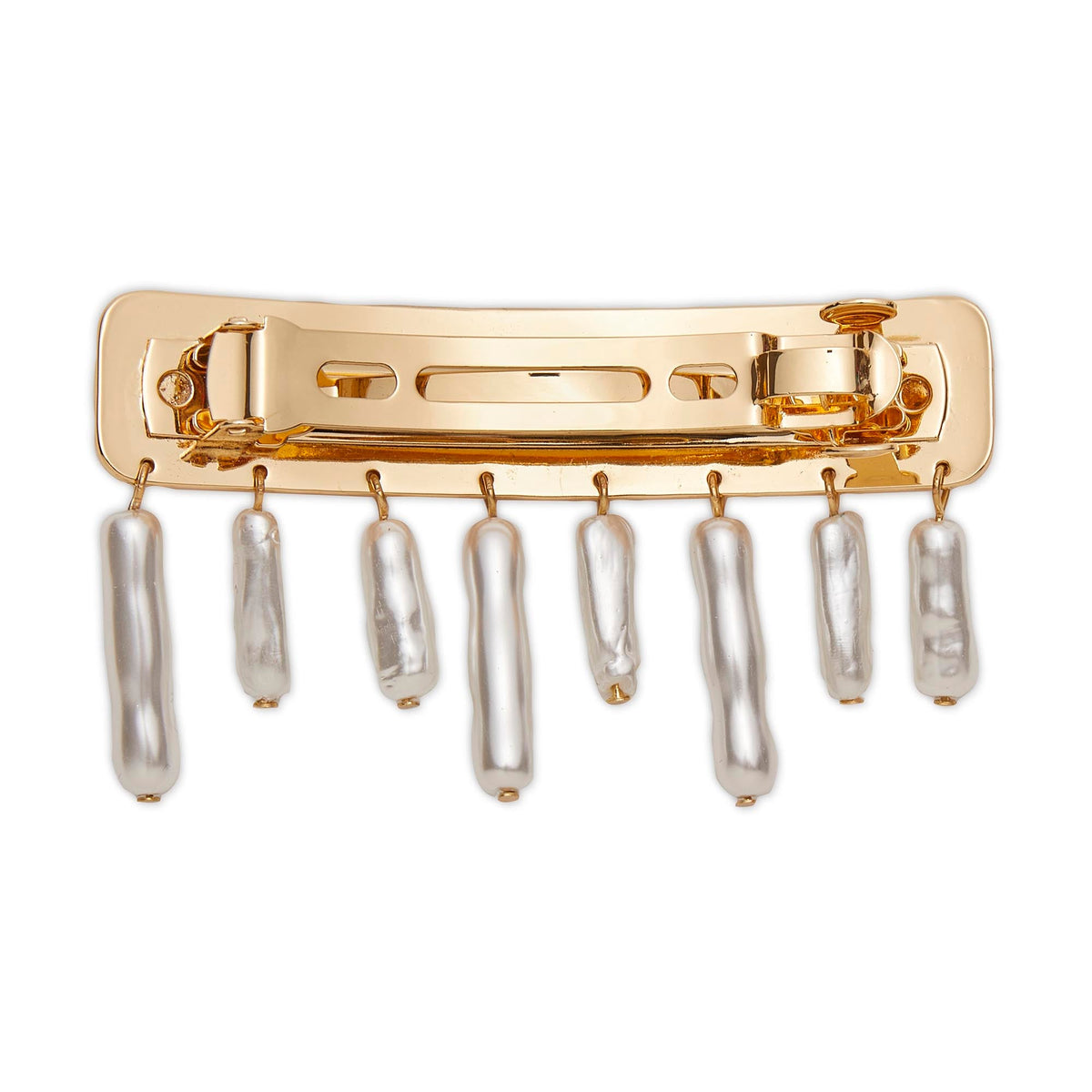 Lele Sadoughi HAIR PEARL DANGLING PEARL BARRETTE