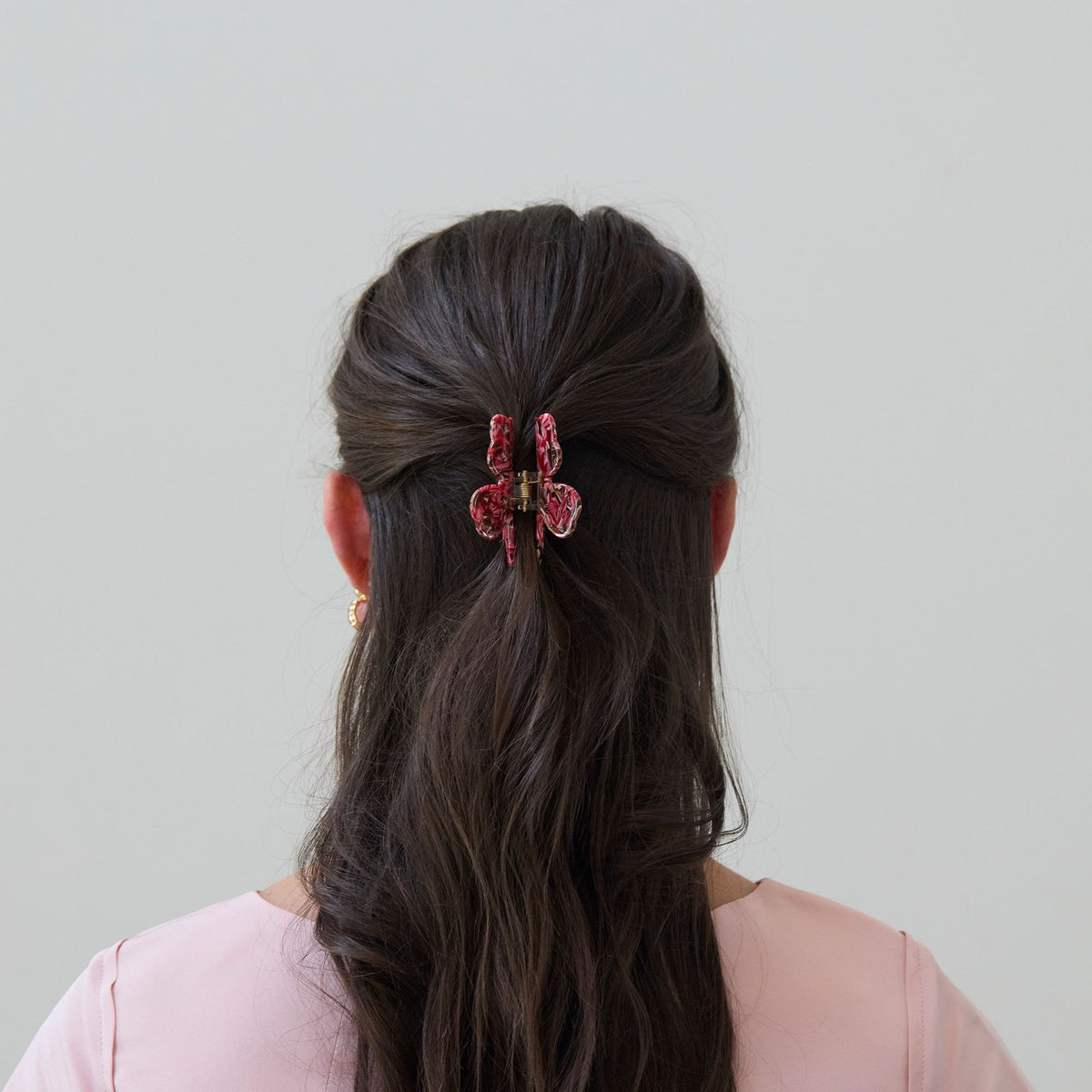 Lele Sadoughi HAIR ROSE TORTOISE LILY CLAW CLIP