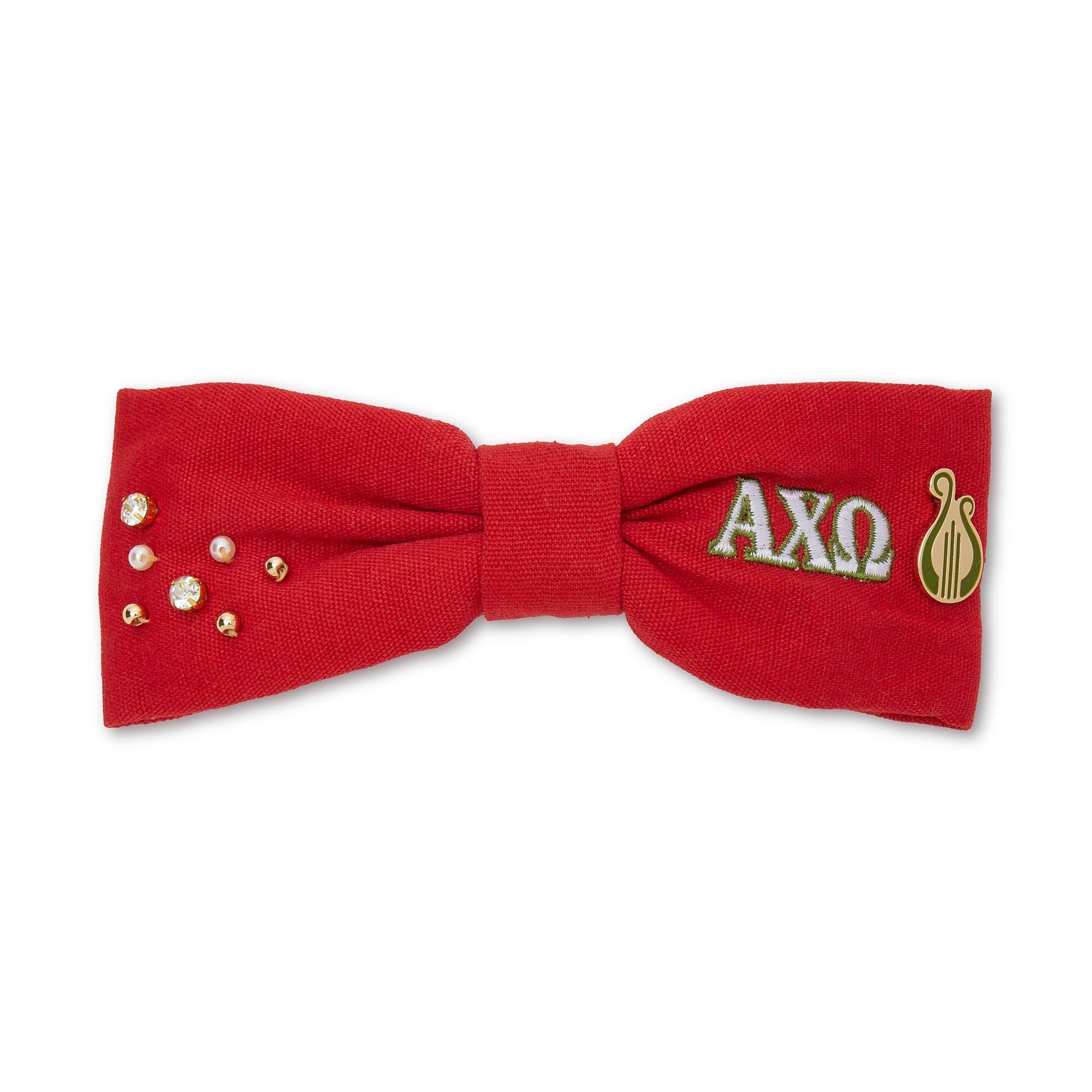 SCARLET ALPHA CHI OMEGA RILEY BOW